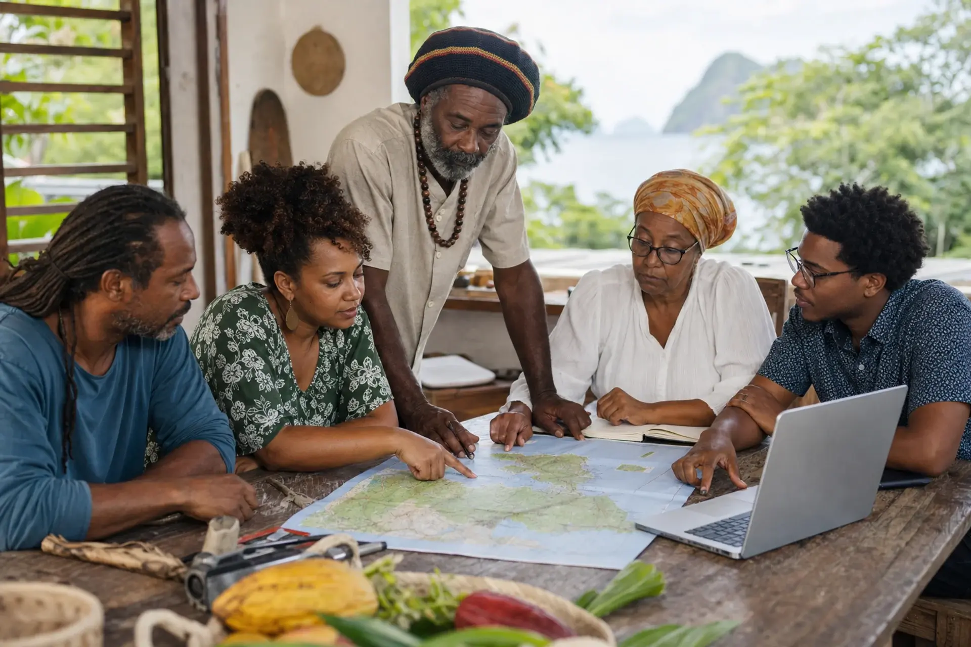 Groupe de travail réuni autour d’un projet territorial